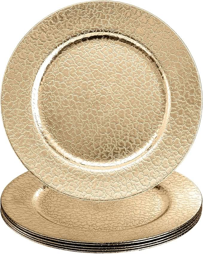 Gold Dinner Charger Plates - HER Home Design Boutique